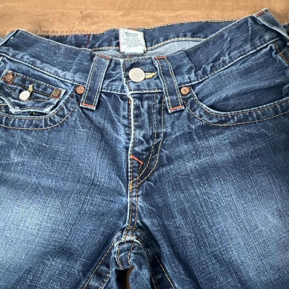 Vintage‎ True Religion World Tour Men's Jeans Billy Row 28 Seat 34 USA